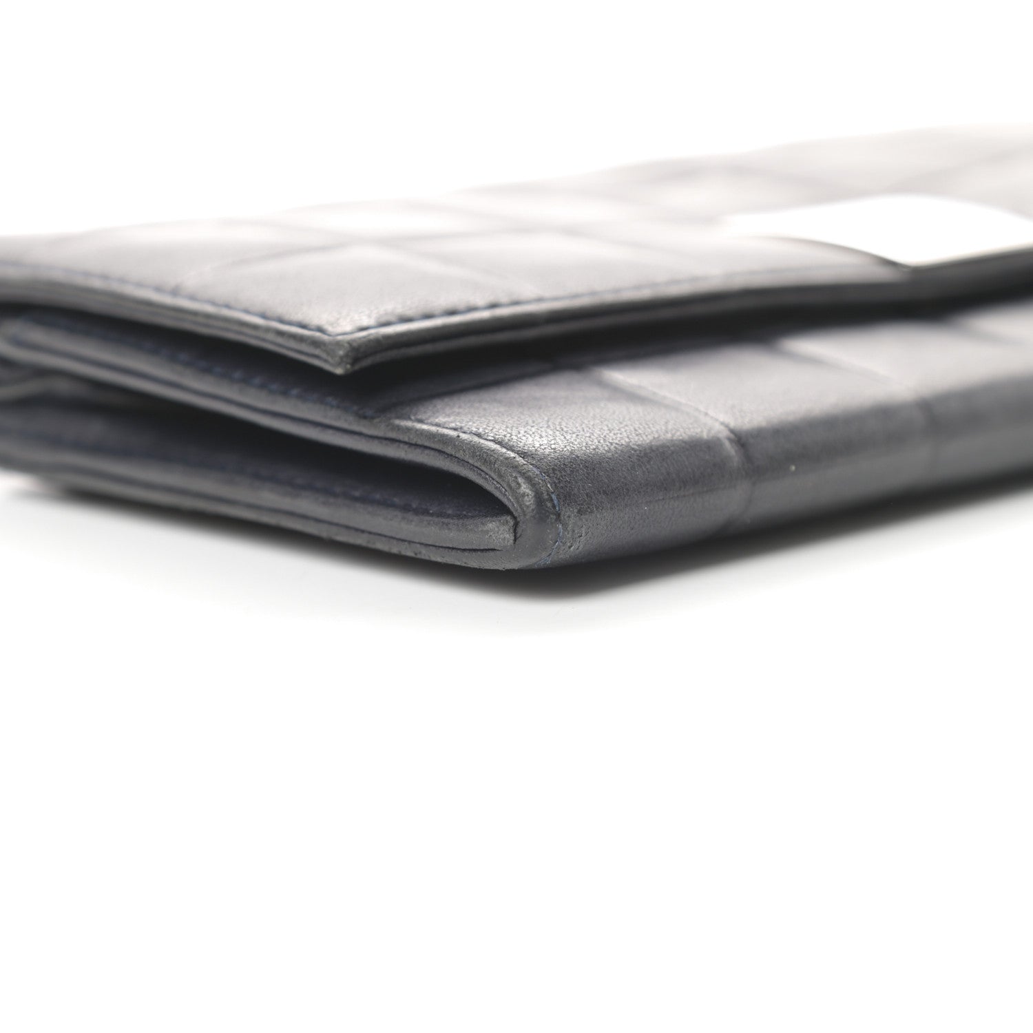 Chanel Lambskin Quilted Chocolate Bar Long Wallet Black 12 of 13