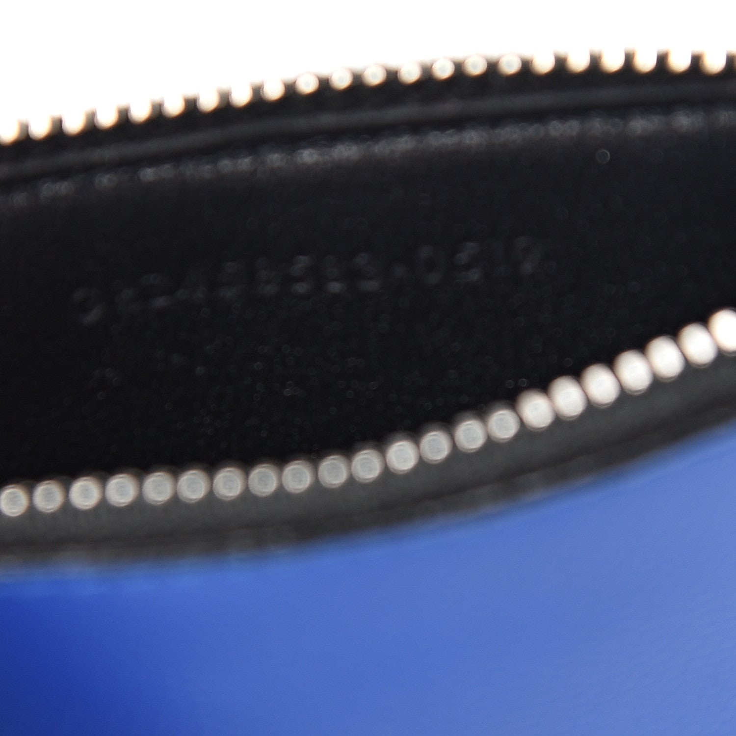 Saint Laurent Patent Calfskin 5 Fragments Zip Card Case Blue Majorelle 6 of 8