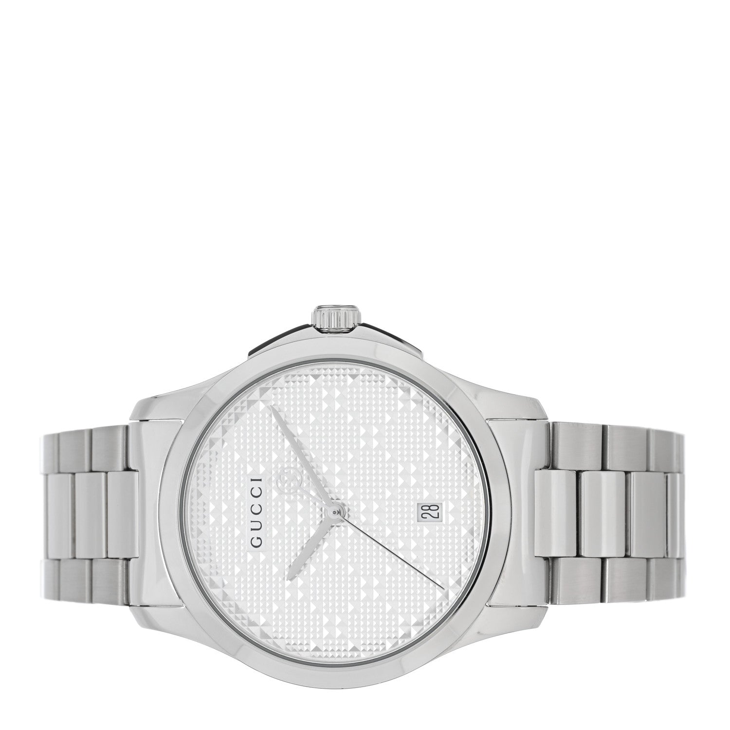 Gucci Stainless Steel 38mm G-Timeless Diamante Quartz Watch 2 of 5