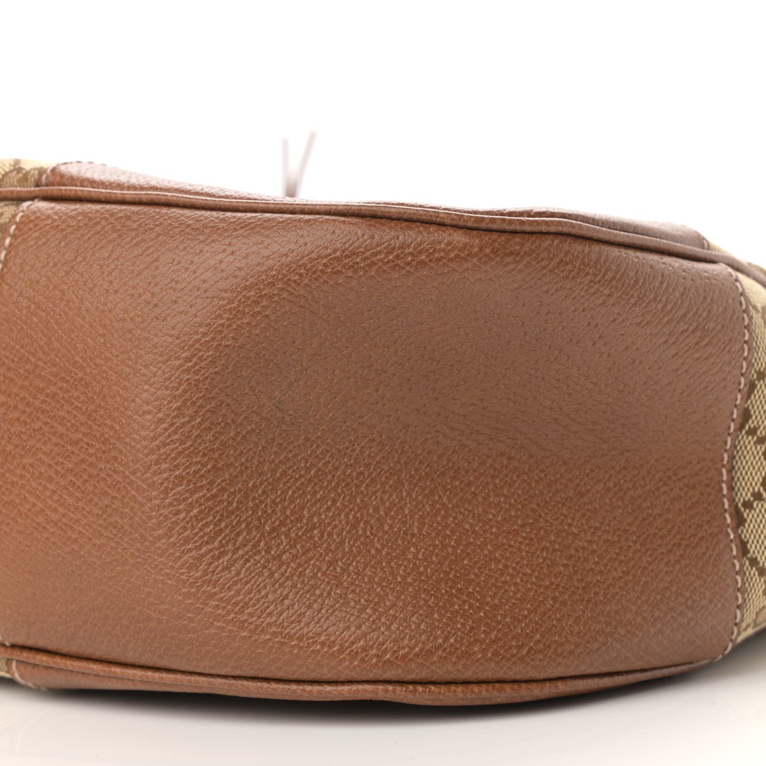 Gucci Monogram Textured Calfskin Large Bree Hobo Beige Ebony Nocciola 10 of 10