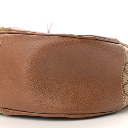 Gucci Monogram Textured Calfskin Large Bree Hobo Beige Ebony Nocciola 10 of 10