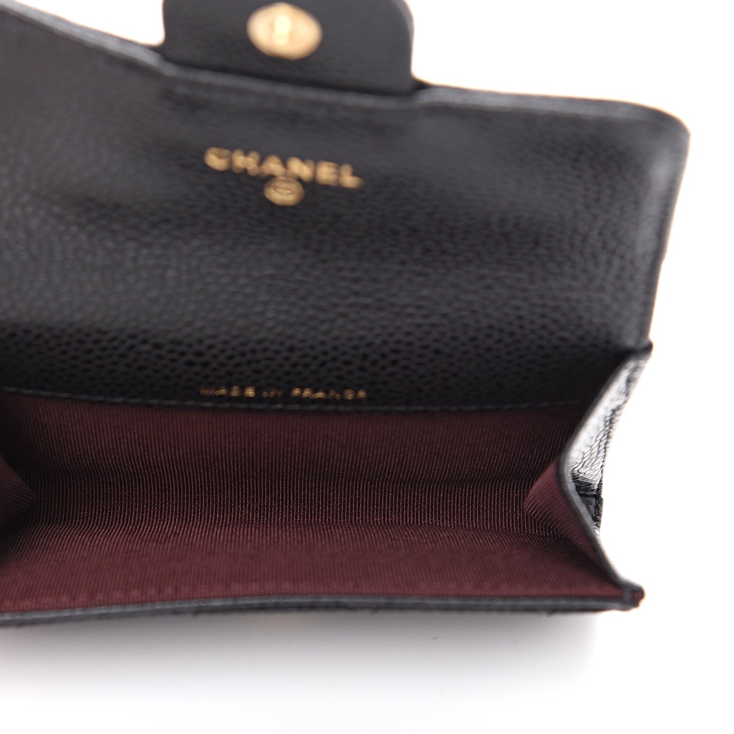 Chanel Caviar Quilted Flap Card Holder Wallet Black 4 of 8