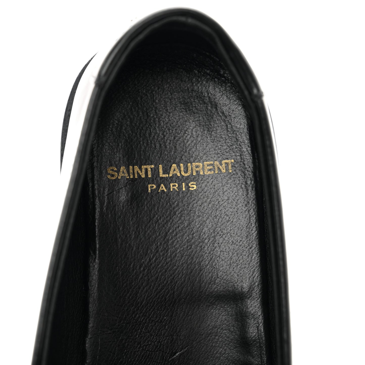 Glazed Calfskin Chunky Le Loafer Penny Slippers 37.5 Black
