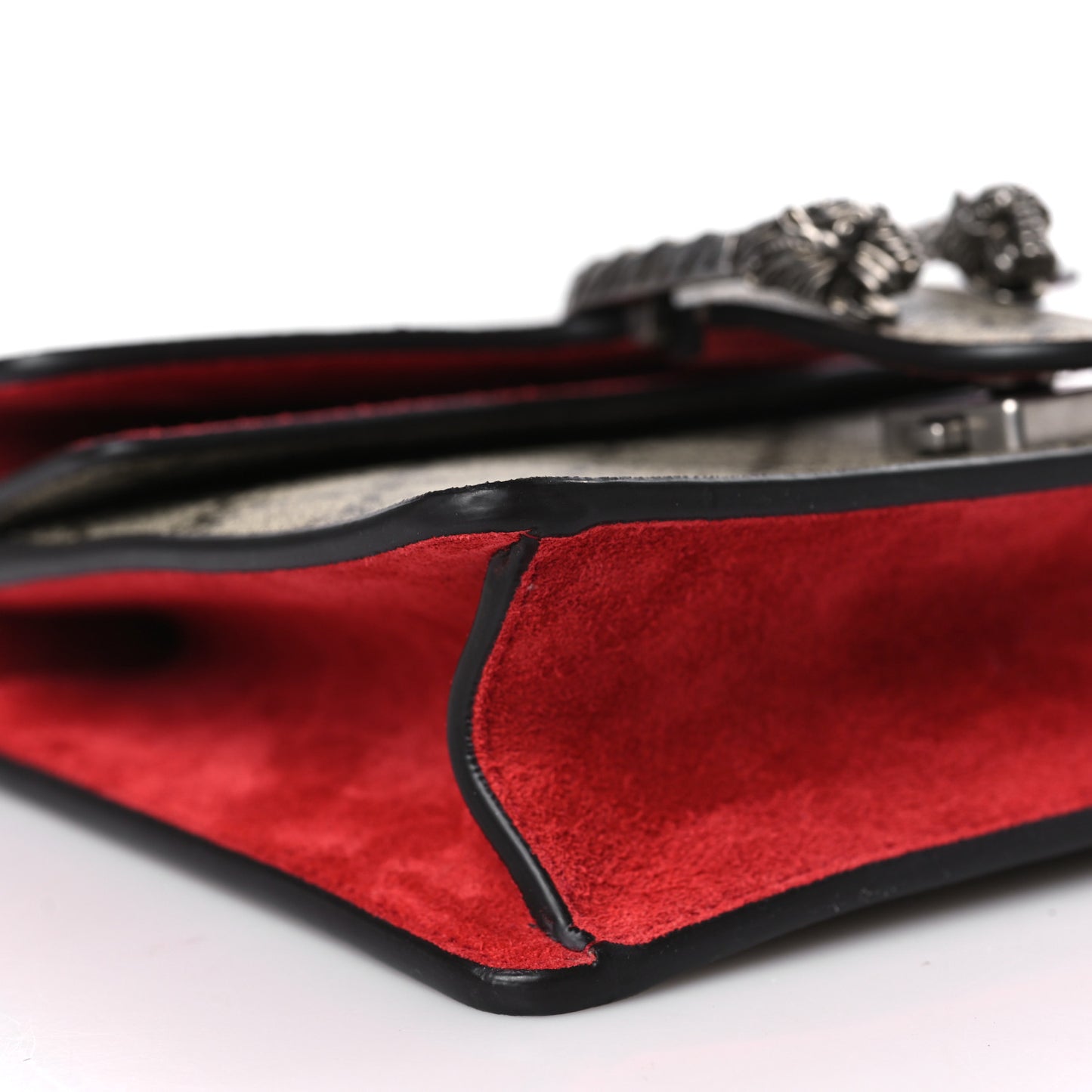 GG Supreme Monogram Mini Dionysus Shoulder Bag Hibiscus Red