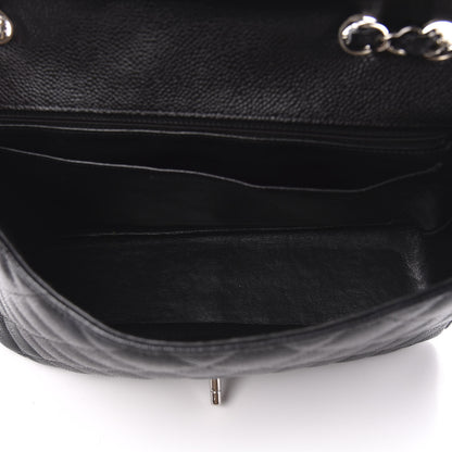 Chanel Caviar Quilted Jumbo Single Flap Black 5 of 11