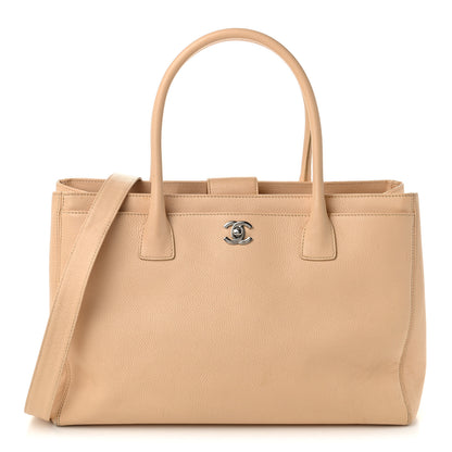 Chanel Calfskin Cerf Executive Shopper Tote Beige Clair 1 of 13