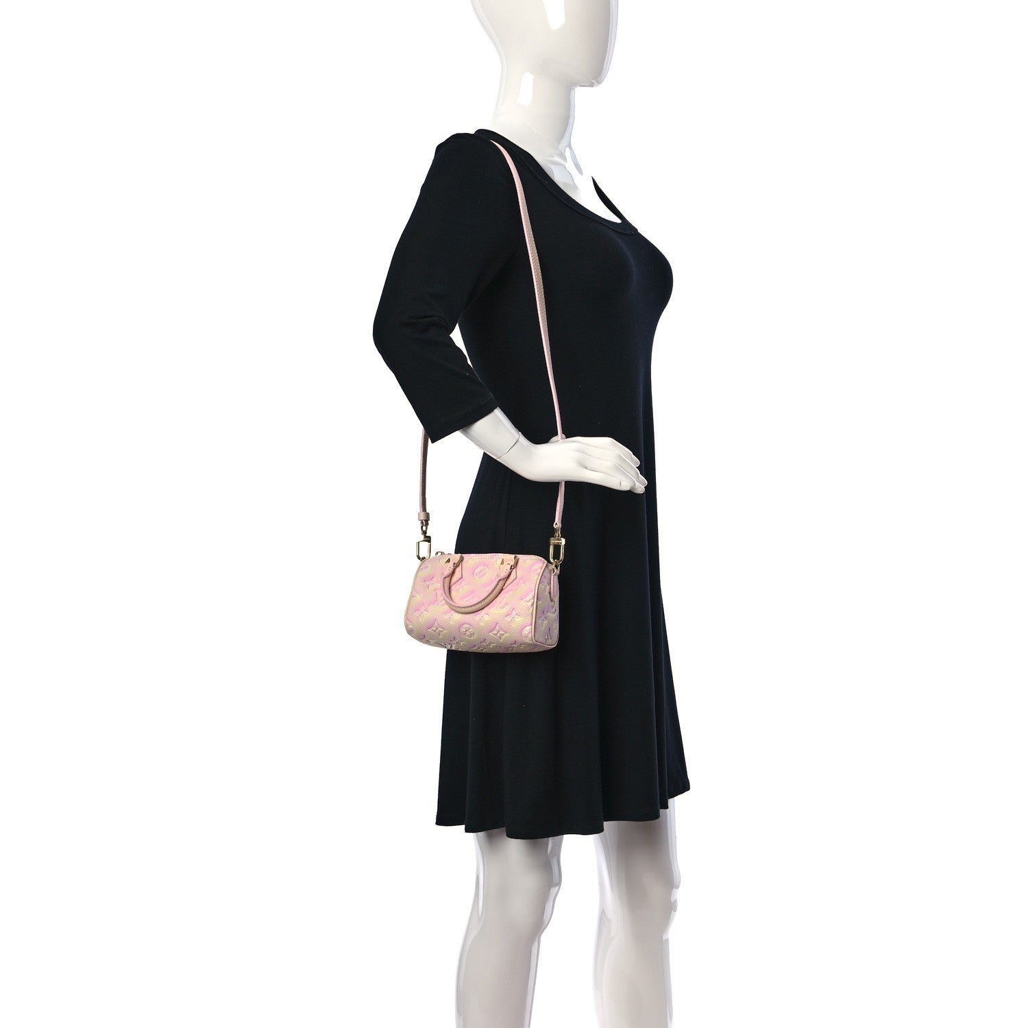 Louis Vuitton Empreinte Monogram Summer Stardust Nano Speedy Pink 2 of 10