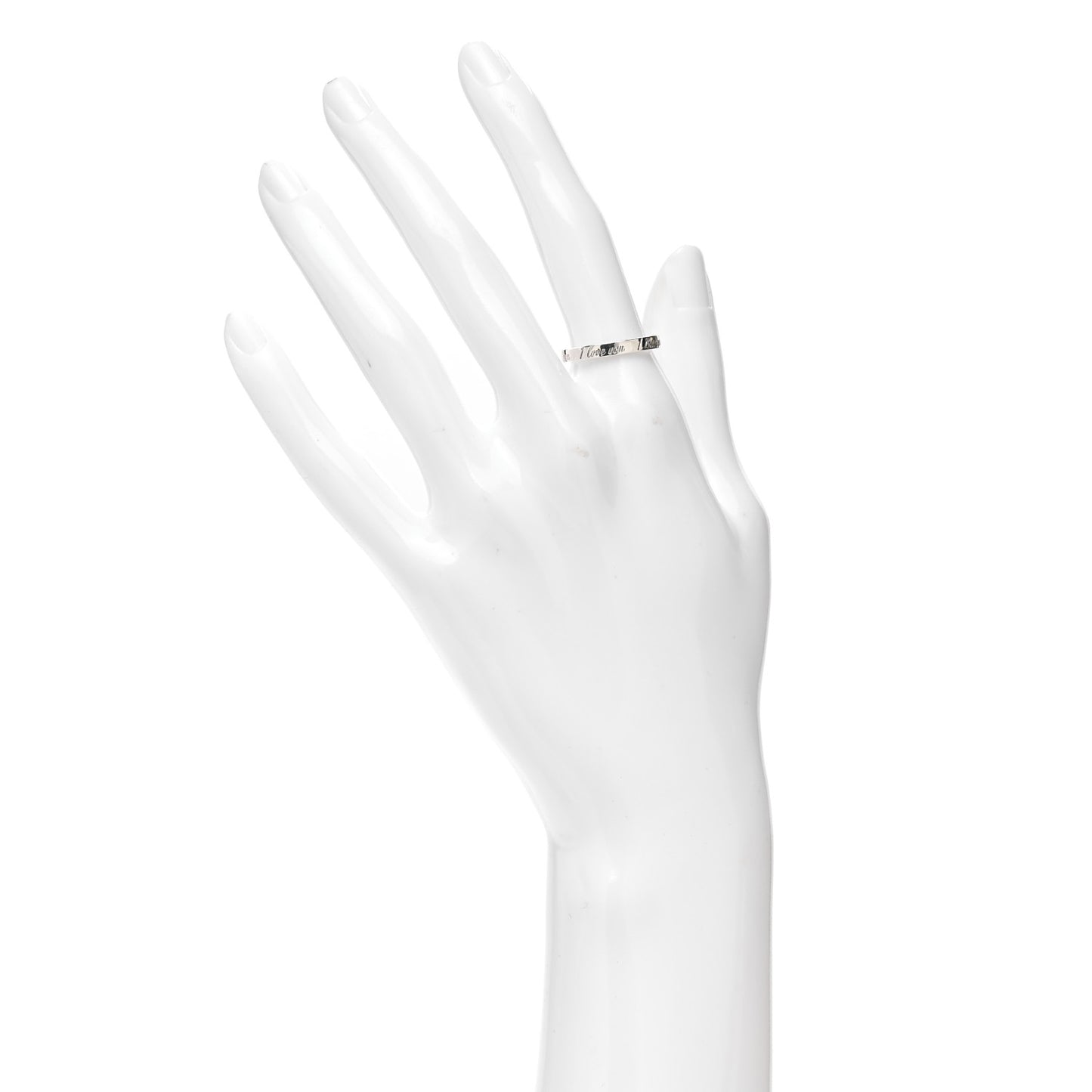 Sterling Silver I Love You Band Ring 53 6.5