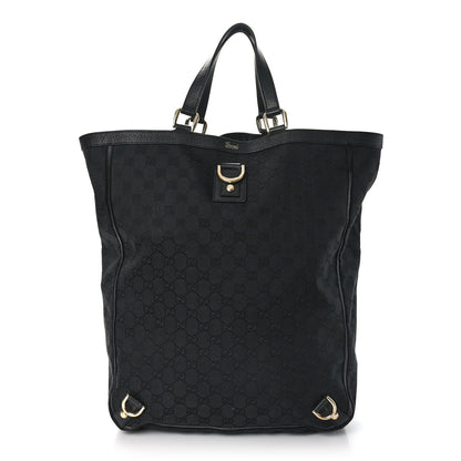 Gucci Monogram Abbey Tote Black 1 of 9