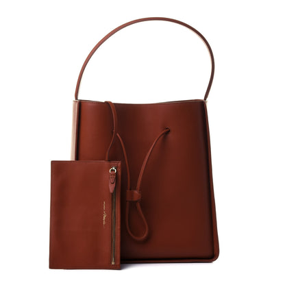 3.1 Phillip Lim Smooth Calfskin Large Soleil Bucket Bag Cognac 1 of 4