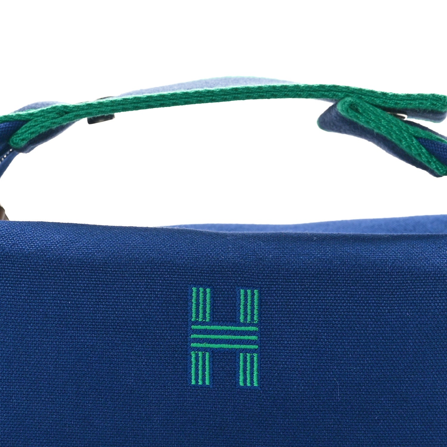 Hermes Canvas Large Bride-A-Brac Pouch Marine 9 of 9