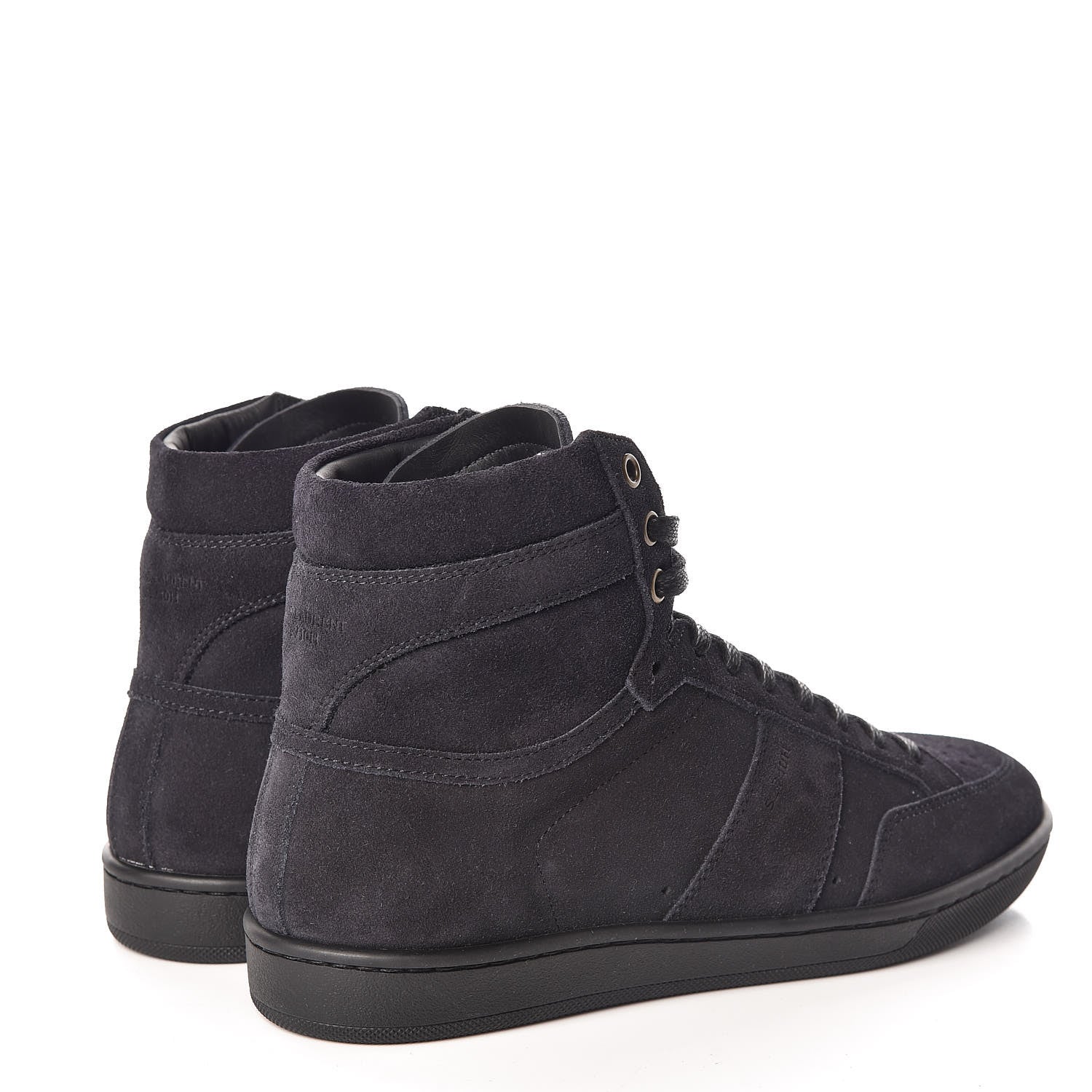 Saint Laurent Suede Mens Court Classic SL/10H High Top Sneakers 39 Midnight Blue 4 of 9