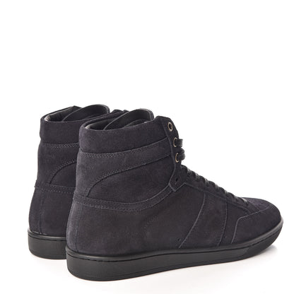 Saint Laurent Suede Mens Court Classic SL/10H High Top Sneakers 39 Midnight Blue 4 of 9