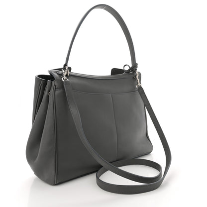 Balenciaga Natural Smooth Calfskin Medium Rodeo Top Handle Handbag Grey 3 of 12