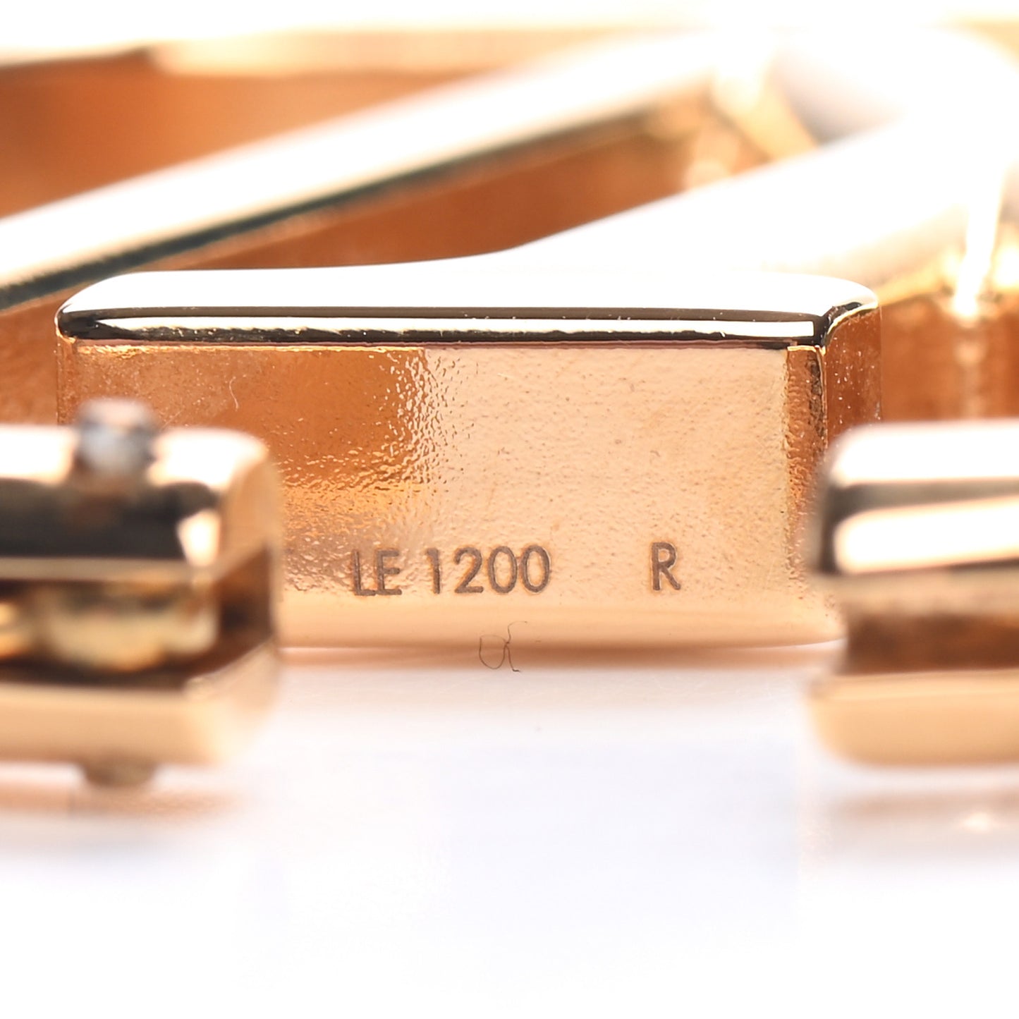 Metal Louise Hoop Earrings Gold