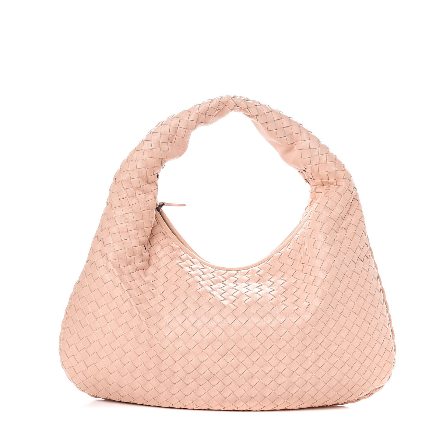 Nappa Intrecciato Medium Veneta Hobo Flamingo