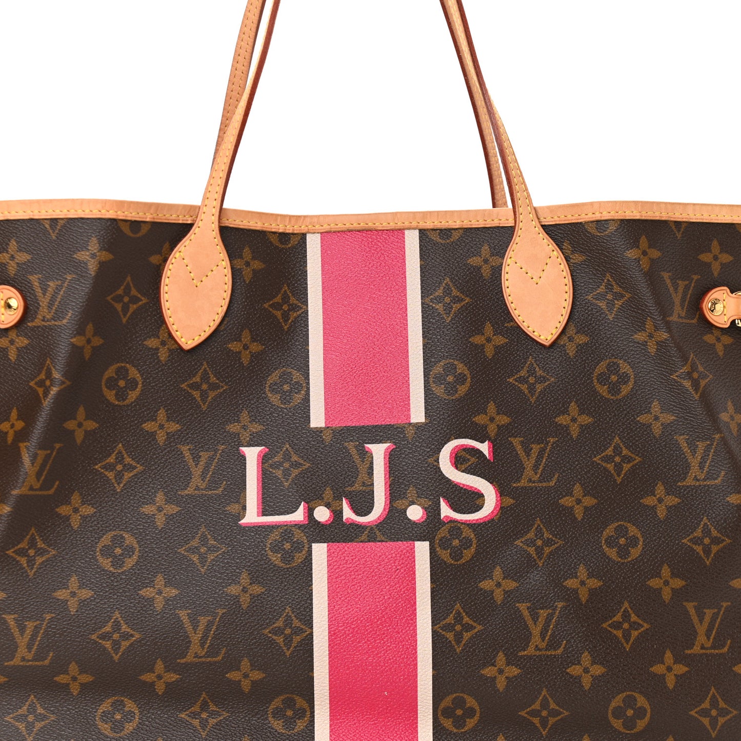 Monogram My LV Heritage Neverfull GM Fuchsia White