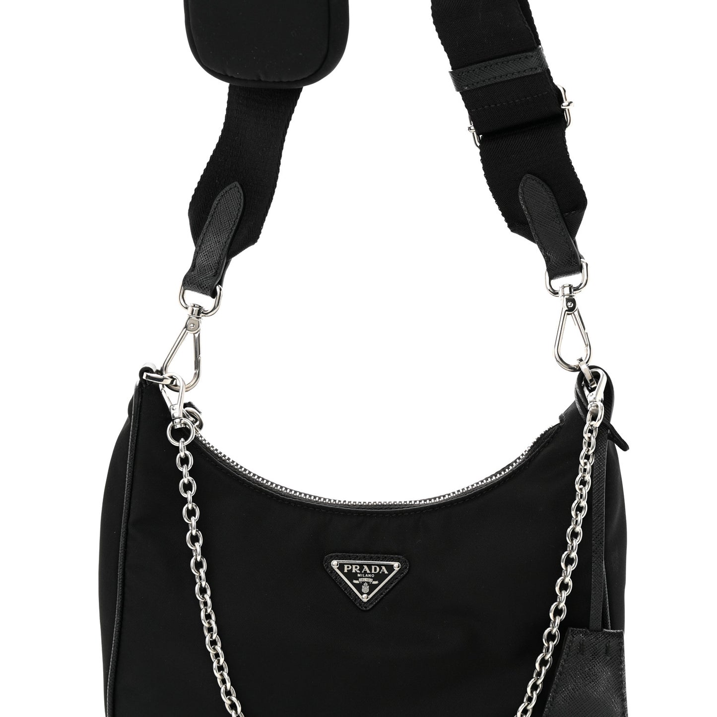 Nylon Re-Edition 2005 Shoulder Bag Black