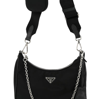 Prada Nylon Re-Edition 2005 Shoulder Bag Black 7 of 9