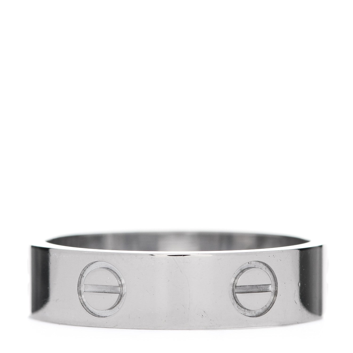 Cartier 18K White Gold 5.5mm LOVE Ring 60 9 3 of 5