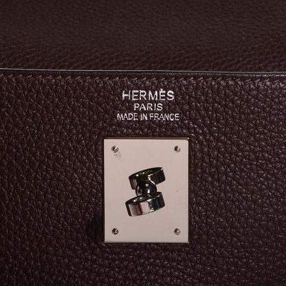 Hermes Togo Kelly Retourne 35 Chocolate 7 of 21