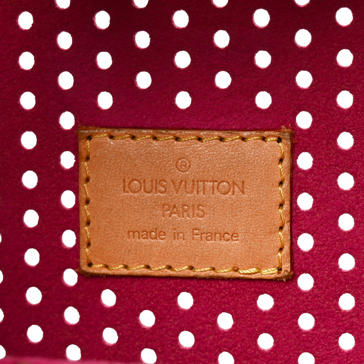 Monogram Perforated Musette Fuchsia