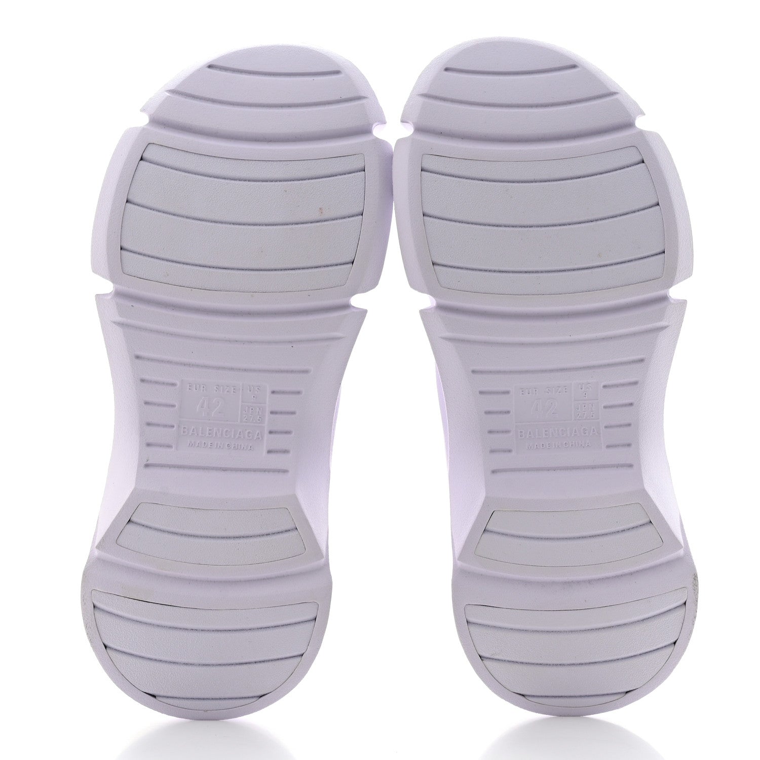 Balenciaga Rubber Mens Mold Slide Sandals 42 Lilac 5 of 7
