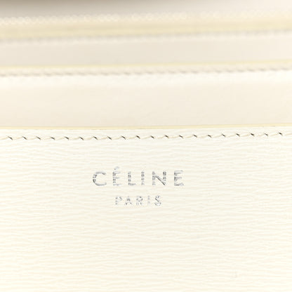 Celine Liege Calfskin Medium Classic Box Flap Bag White White 6 of 10