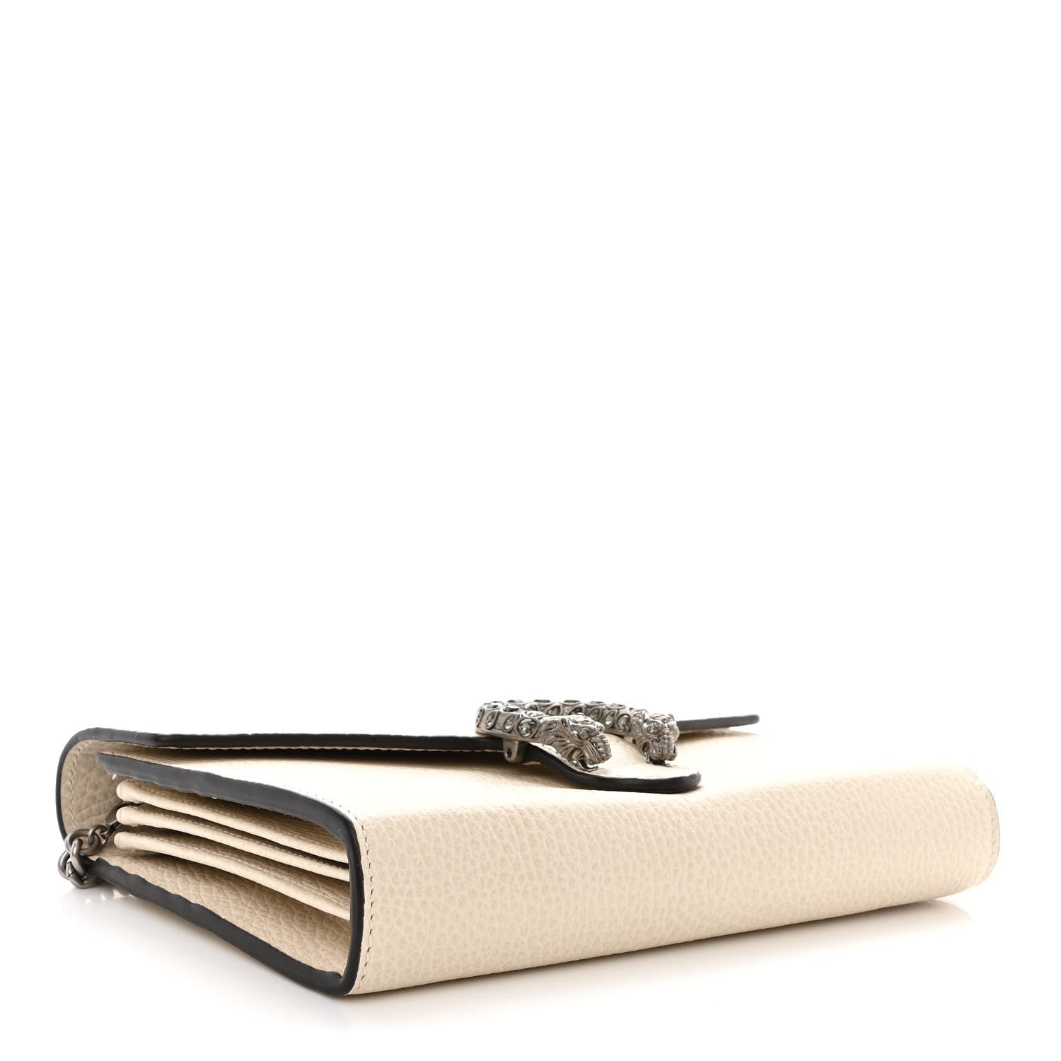 Gucci Dollar Calfskin Mini Dionysus Chain Wallet Mystic White 4 of 12