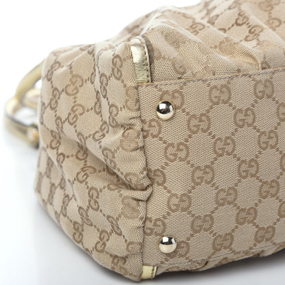 Gucci Monogram Large D Gold Hobo Metallic Gold 5 of 10