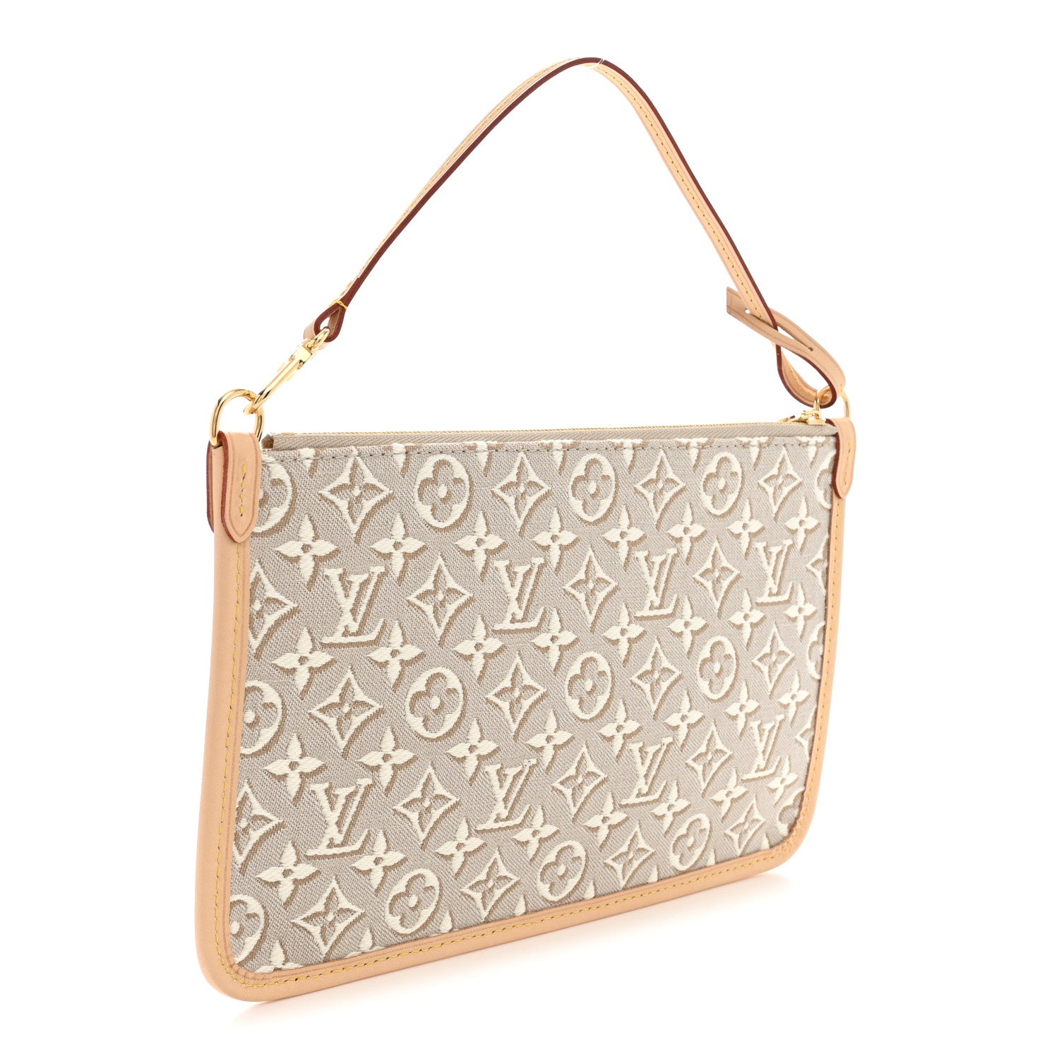 Louis Vuitton Jacquard Monogram Embleme Neverfull MM Pochette Peuplier 3 of 6