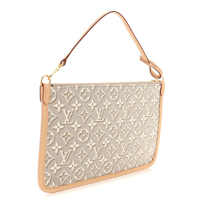 Louis Vuitton Jacquard Monogram Embleme Neverfull MM Pochette Peuplier 3 of 6
