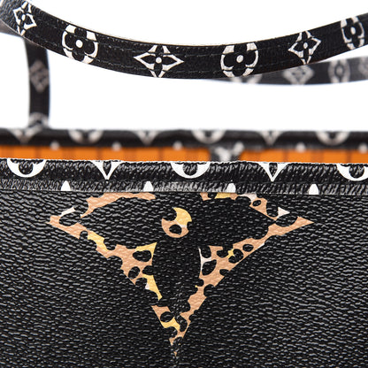 Louis Vuitton Monogram Giant Jungle Neverfull MM Black 14 of 18