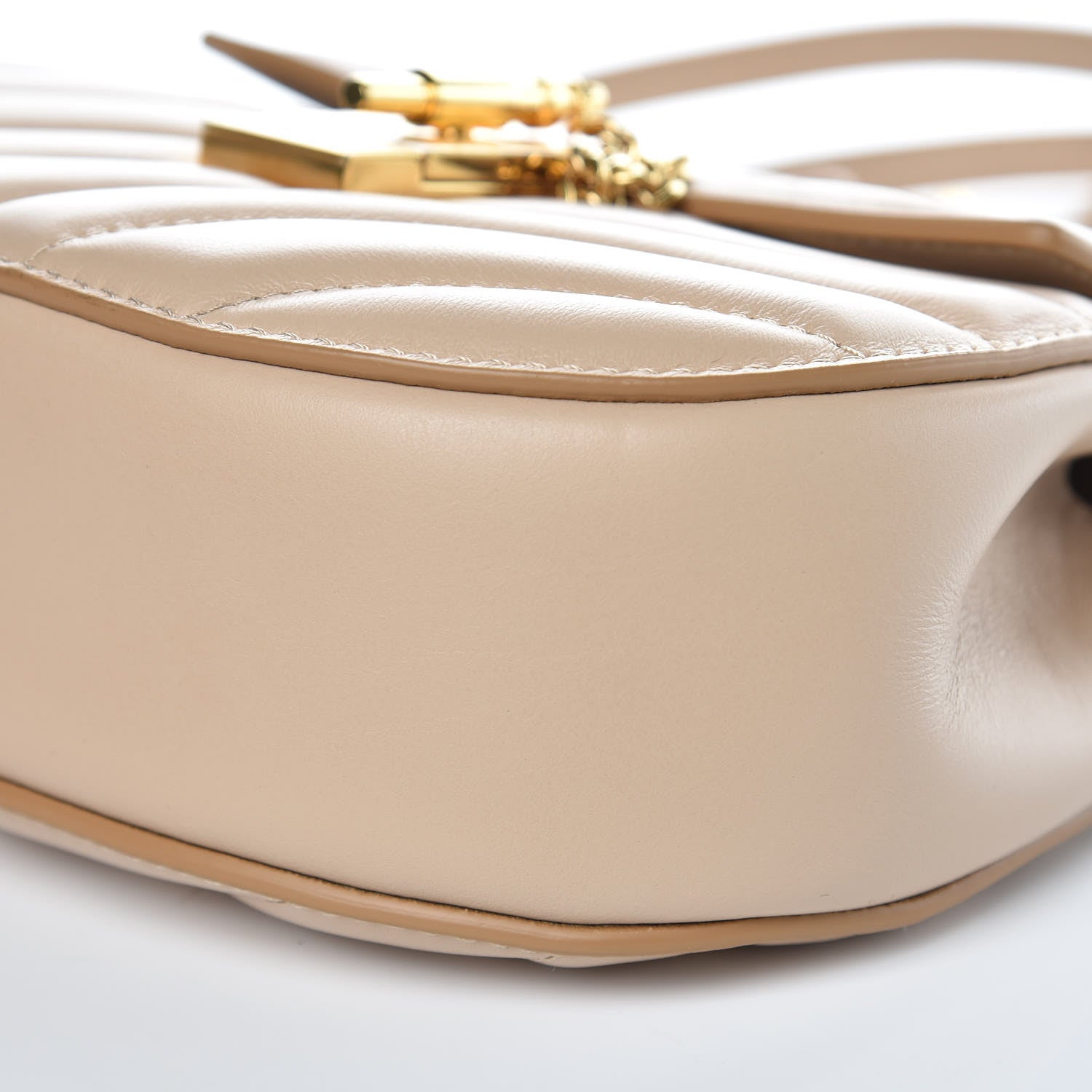Chloe Calfskin Quilted Mini Drew Bijou Shoulder Bag Pearl Beige 9 of 9