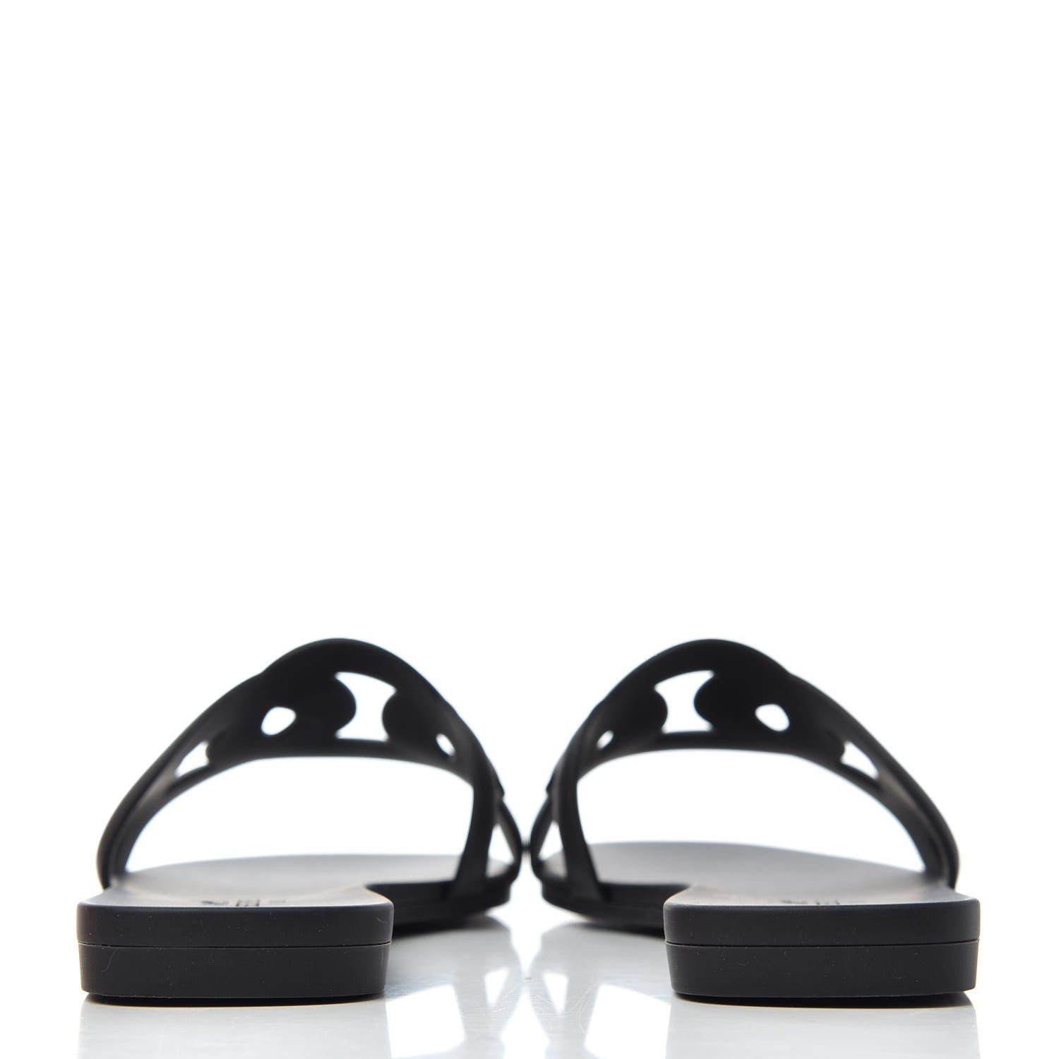 Hermes Rubber Aloha Sandals 35 Black 7 of 11