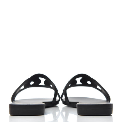 Hermes Rubber Aloha Sandals 35 Black 7 of 11
