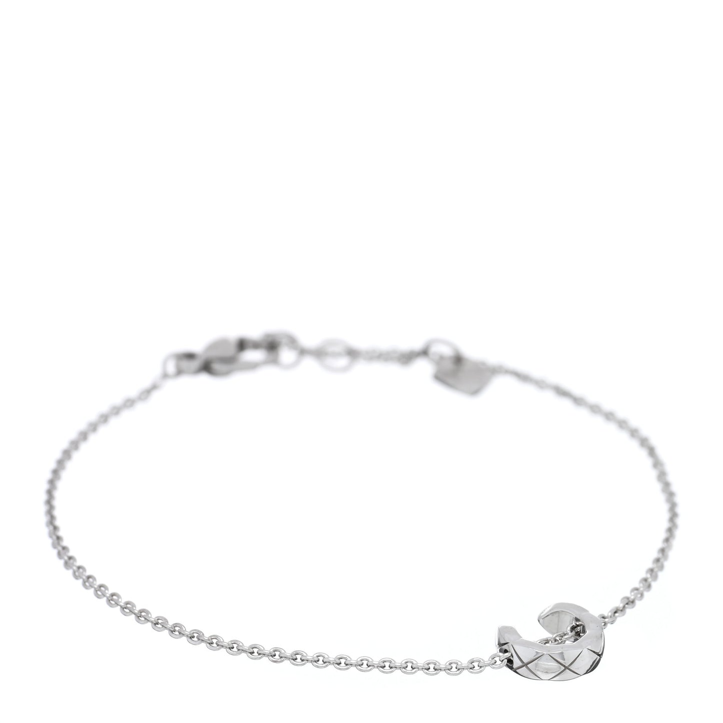 18K White Gold Coco Crush Station Bracelet