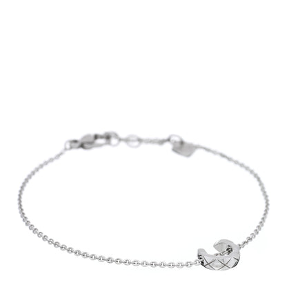 Chanel 18K White Gold Coco Crush Station Bracelet 1 of 4