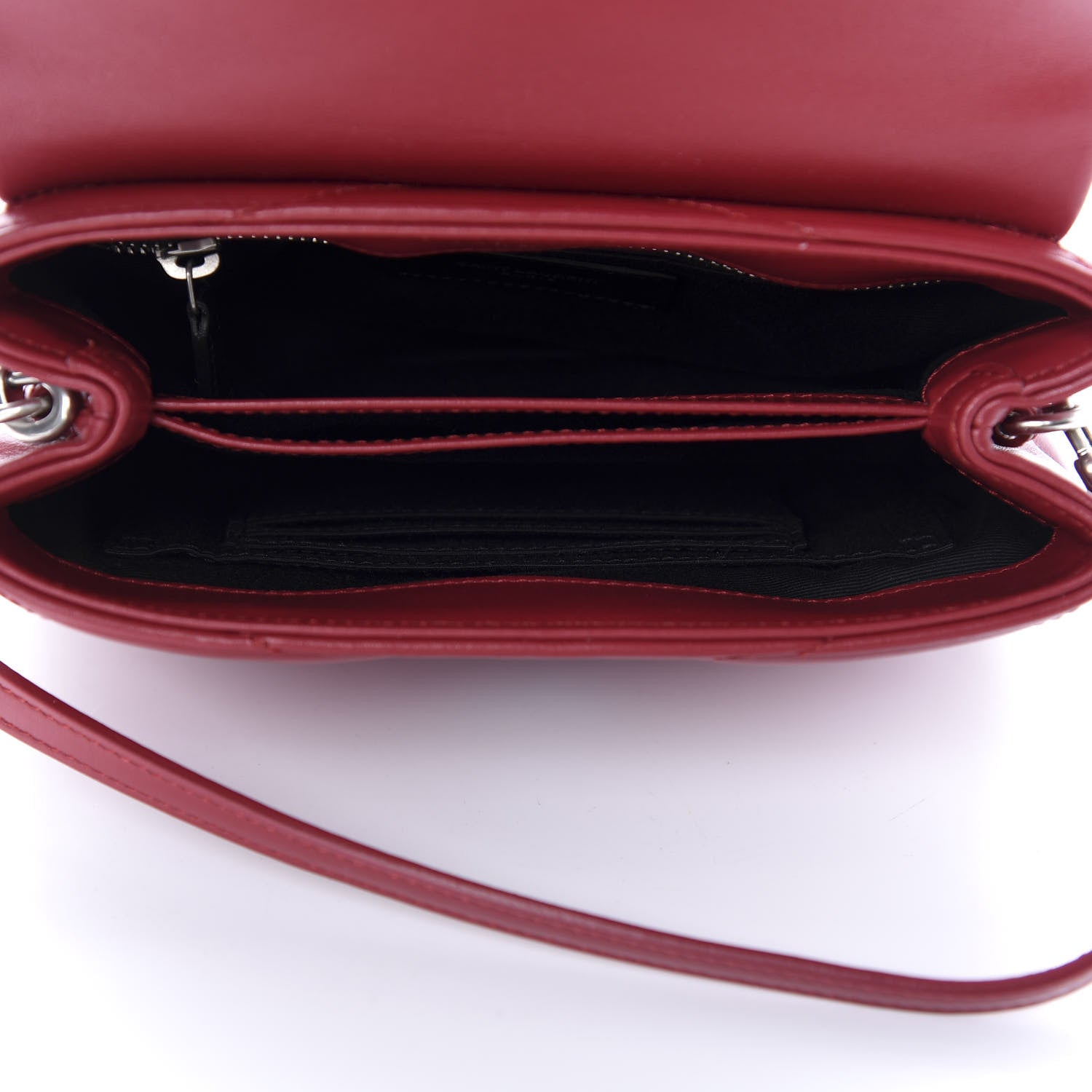 Saint Laurent Calfskin Y Quilted Monogram Toy Loulou Crossbody Bag New Lipstick 5 of 12