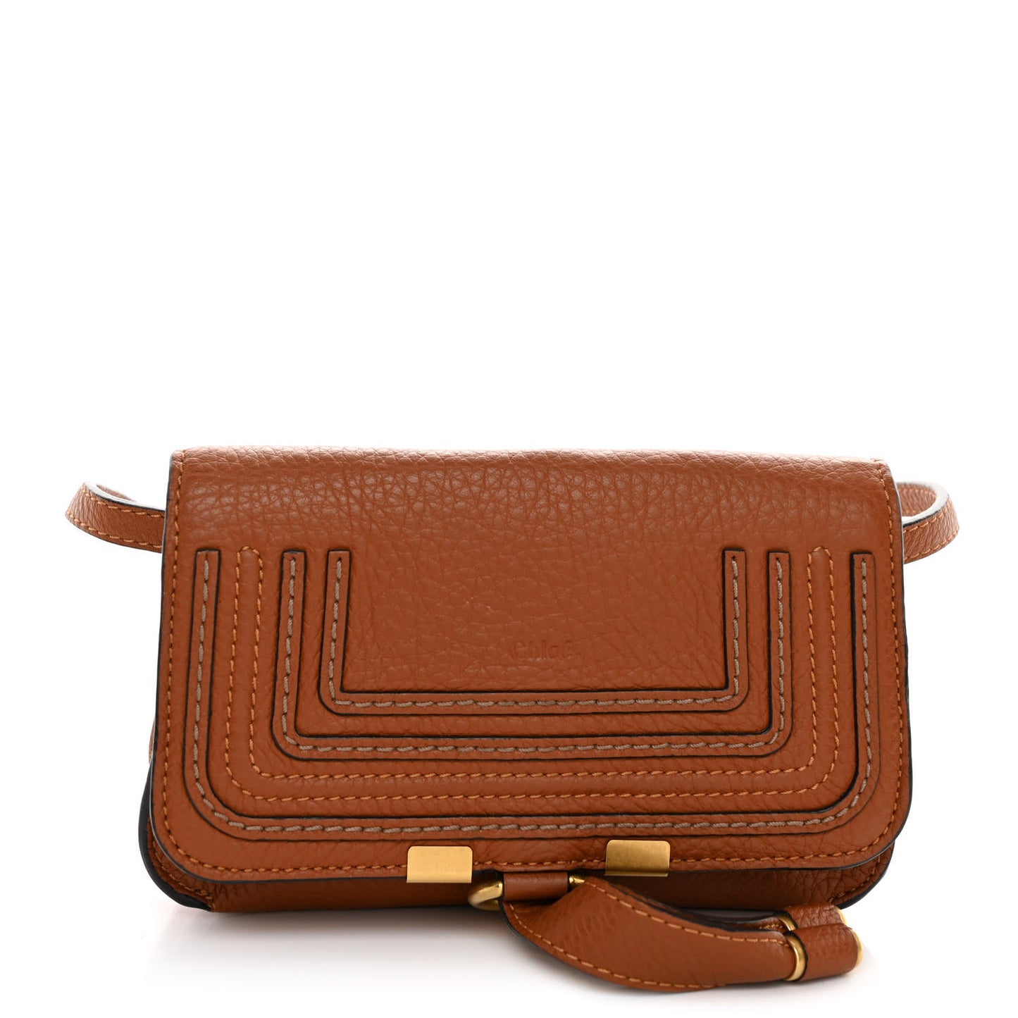 Calfskin Marcie Belt Bag Tan