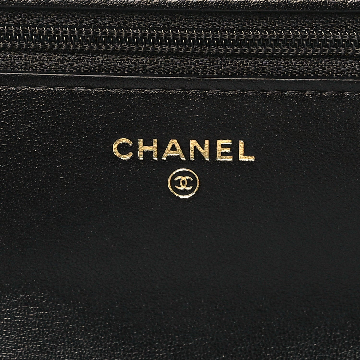Chanel Goatskin Quilted Chanel 19 Wallet On Chain WOC Black 6 of 10
