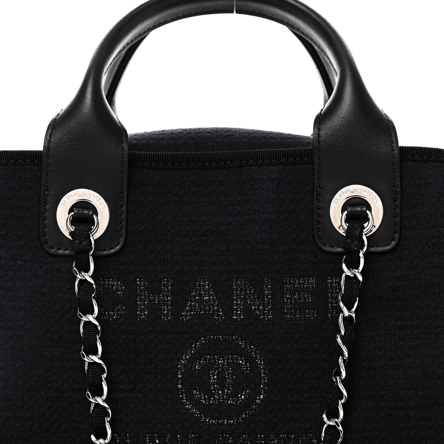 Mixed Fibers Small Deauville Bowling Bag Navy Blue
