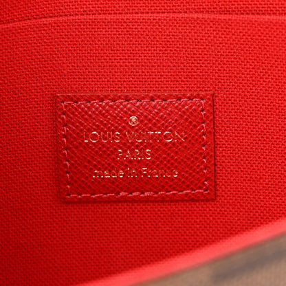Louis Vuitton Damier Ebene Pochette Felicie Chain Wallet 7 of 14