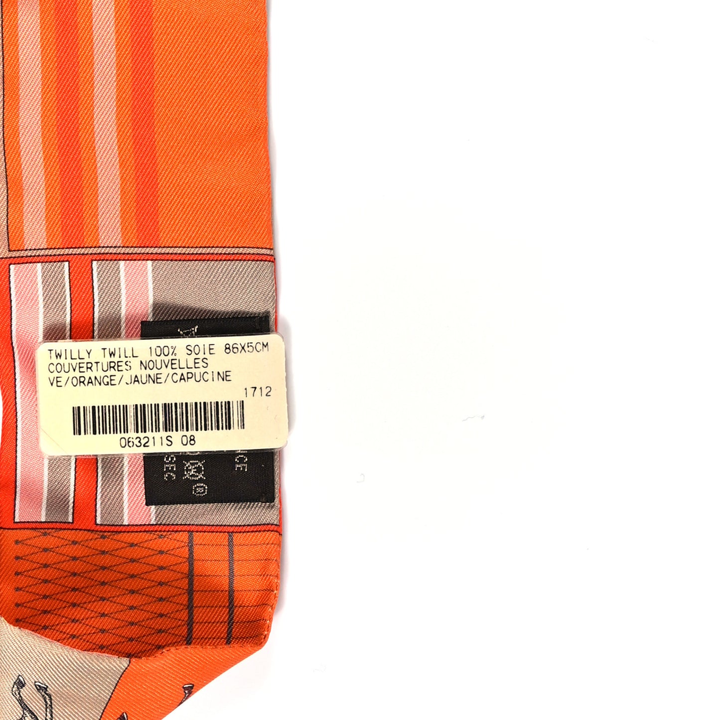 Silk Couvertures Nouvelles Twilly Orange Jaune Capucine