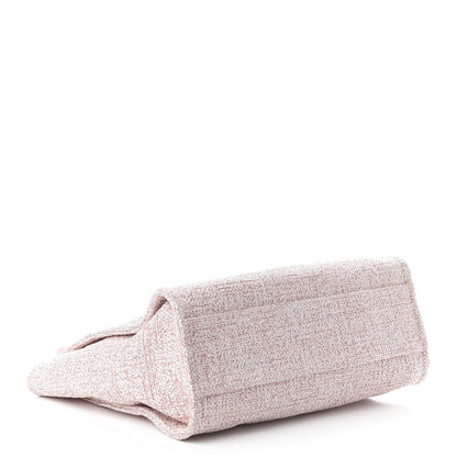 Chanel Straw Lurex Small Deauville Tote Pink 4 of 10