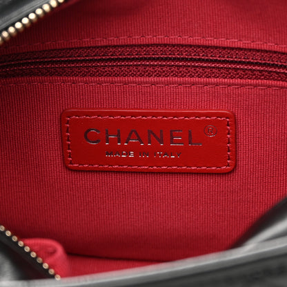 Chanel Aged Calfskin Quilted Small Gabrielle Hobo Black 6 of 12
