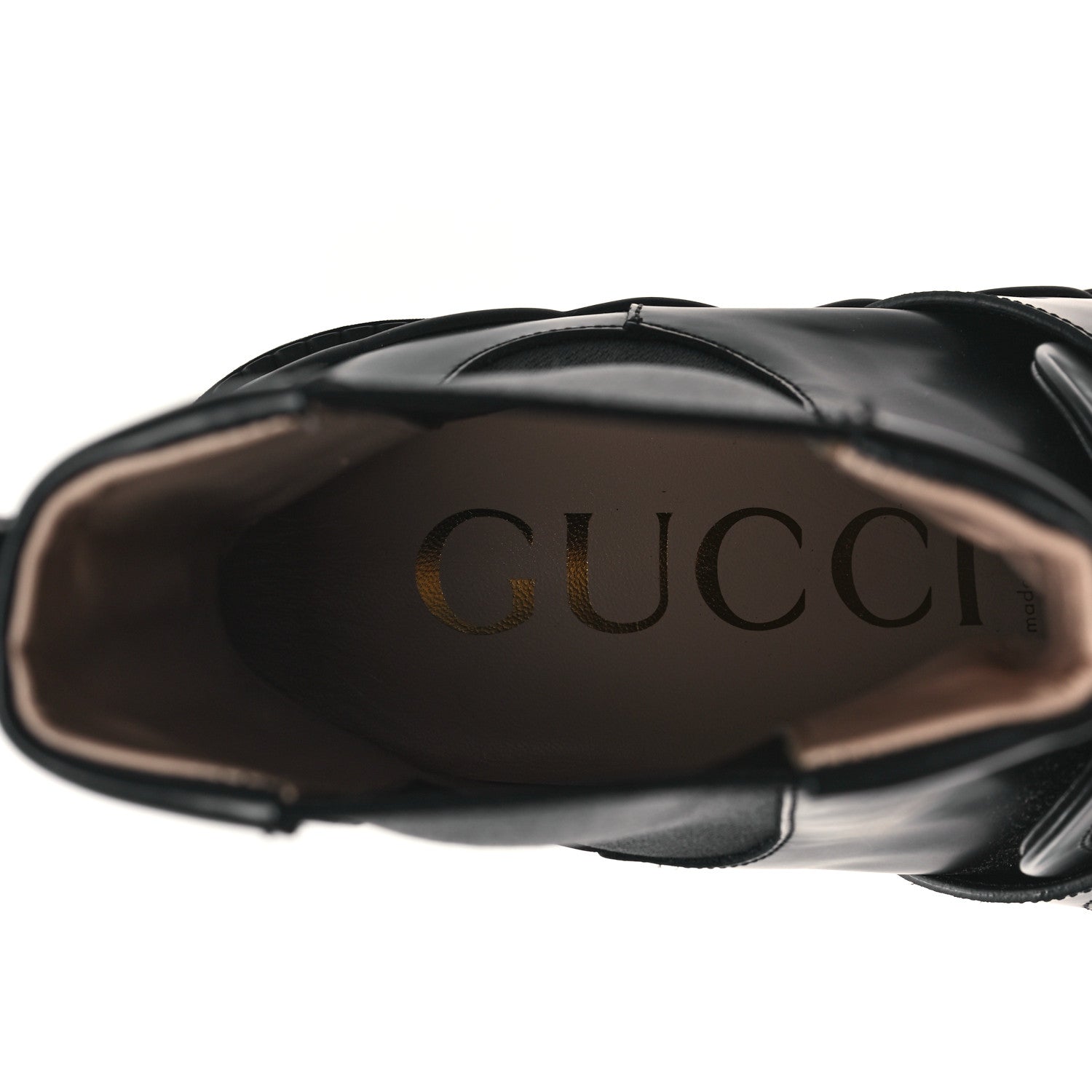 Gucci Calfskin Ornella Logo Ankle Boots 41 Black 7 of 9