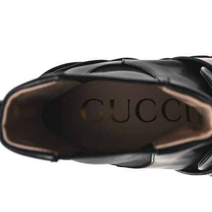 Gucci Calfskin Ornella Logo Ankle Boots 41 Black 7 of 9