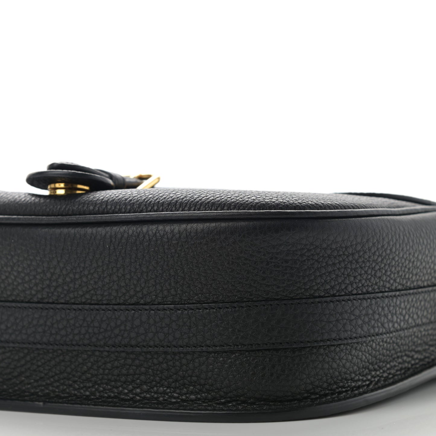 Grained Calfskin Large Bobby Flap Black