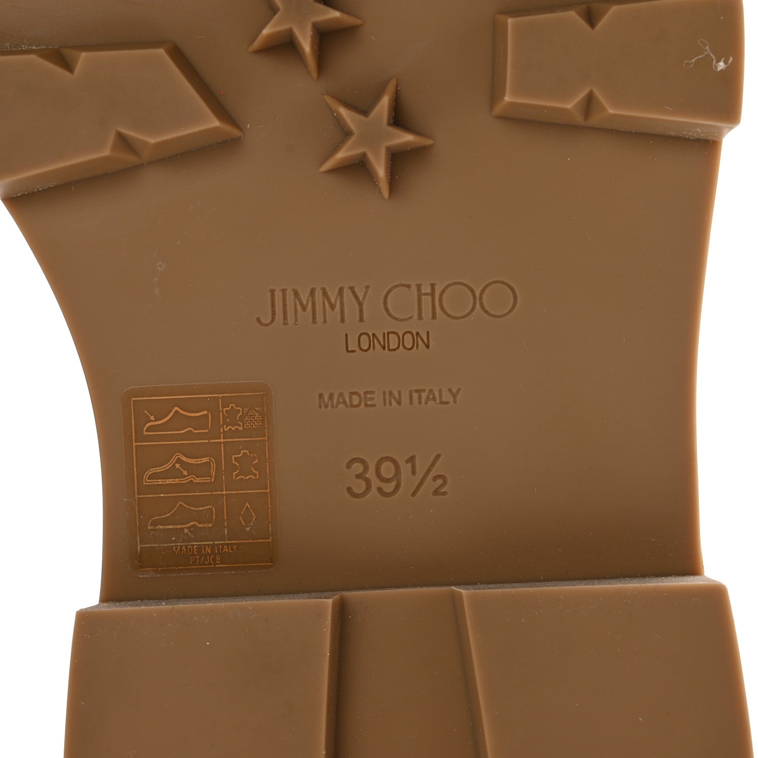 Jimmy Choo Suede Crystal Clayton Flat Ankle Boots 39.5 Caramel 6 of 11